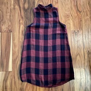Anthropologie Cloth and Stone Checked Dress